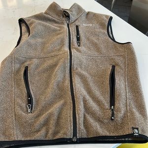 Mens Solaris brown fleece vest